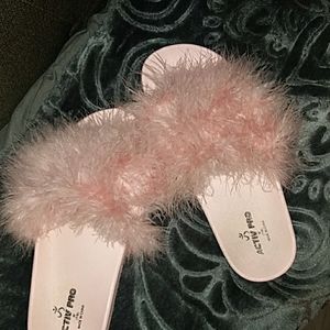 Pink Fluffy slides